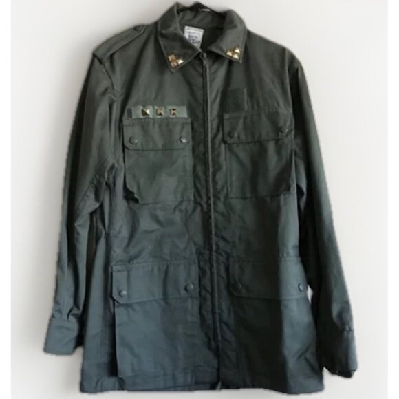 Vintage French Air Force Jacket With Studs Men’s Size Small Utility Military - Picture 1 of 6